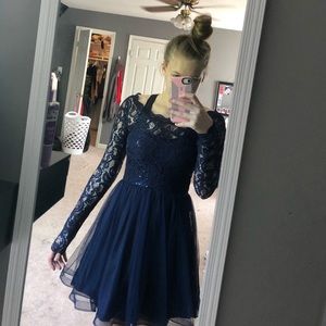 Navy blue dress